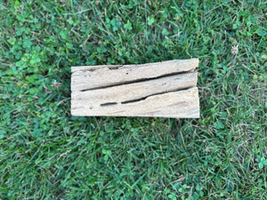 Cherry Wood Block with Natural Cuts, About 8 Inches Long x 4 Inches Wide x 2 Inches Thick