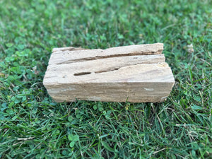 Cherry Wood Block with Natural Cuts, About 8 Inches Long x 4 Inches Wide x 2 Inches Thick