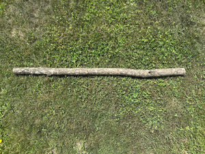 Ironwood Log, Walking Stick, Hophornbeam, 48 Inches Long