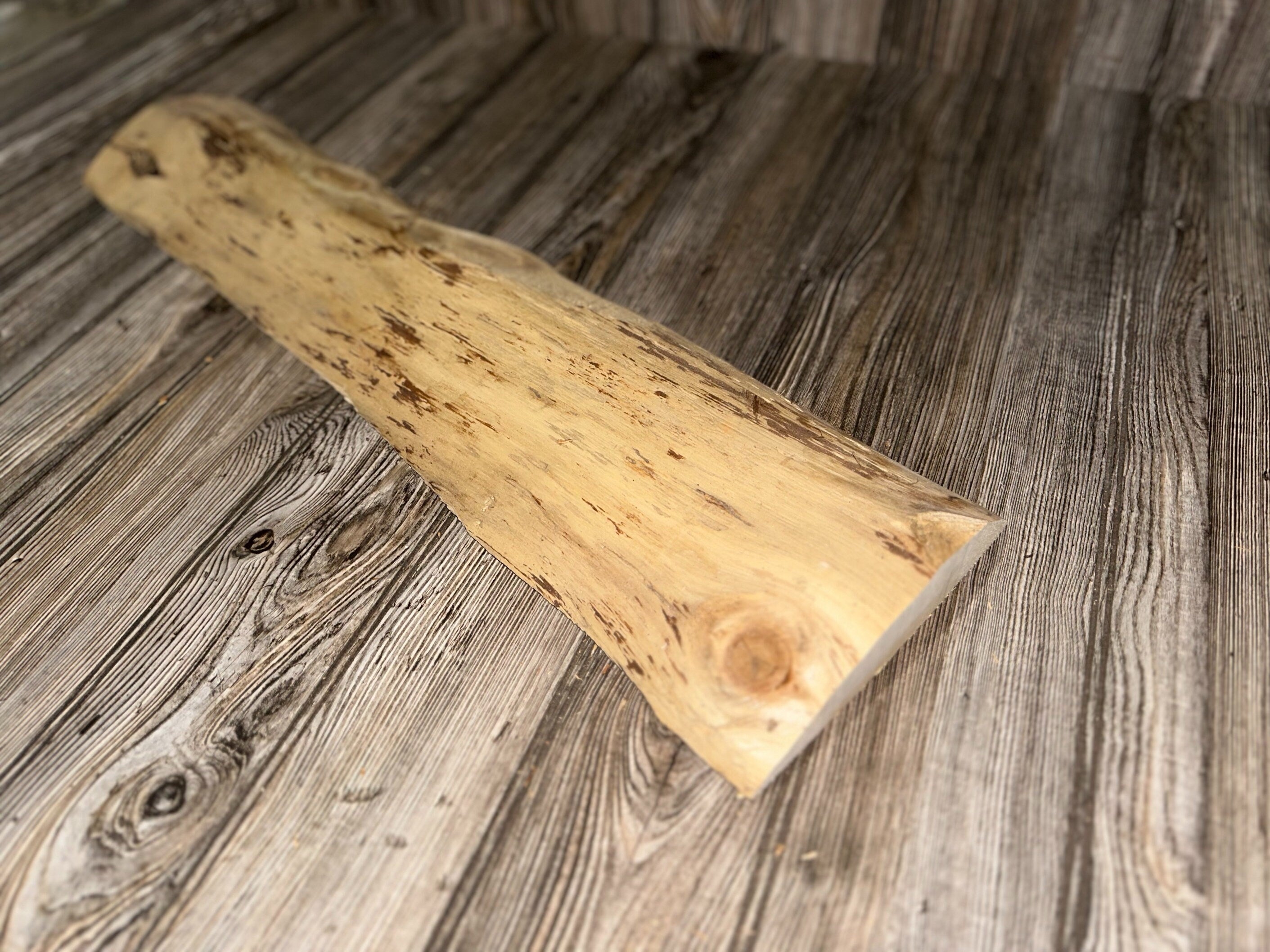 Pine Wood Slab, Wood Plank, Approximately 27.5 Inches Long by 7 Inches Wide and 1.5 Inches Tall