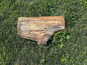 Wood Slab, Wooden Plank, Approximately 28 Inches Long by 18 Inches Wide and 1.5 Inches Tall