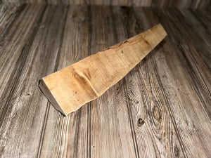 Maple Wedge, Wood Quarter Wedge, Approximately 17 Inches Long by 3.5 Inches Wide and 3 Inches Tall