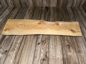 Pine Wood Slab, Wood Plank, Approximately 27.5 Inches Long by 7 Inches Wide and 1.5 Inches Tall