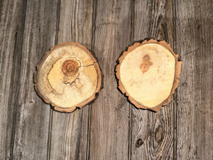 Aspen Slices, Two Count, Approximately 6 Inches Long by 5.5-6 Inches Wide and 2 Inches Thick