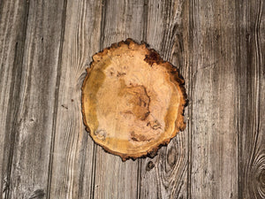 Cherry Burl Slice, Approximately 10 Inches Long by 9 Inches Wide and 1 Inch Thick