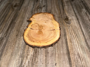 Single Cherry Burl Slice, Approximately 9.5 Inches Long by 7.5 Inches Wide and 1 Inch Thick