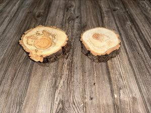 Aspen Slices, Two Count, Approximately 6.5-8 Inches Long by 6.5-8 Inches Wide and 2 Inches Thick