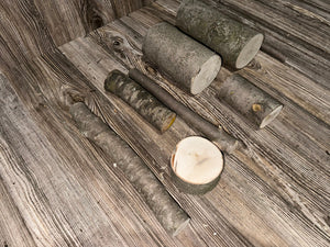 Maple Logs, Maple Wood Ends and Pieces, 12 Count, Approximately 3-11 Inches Long and About 1-4 Inches Diameter