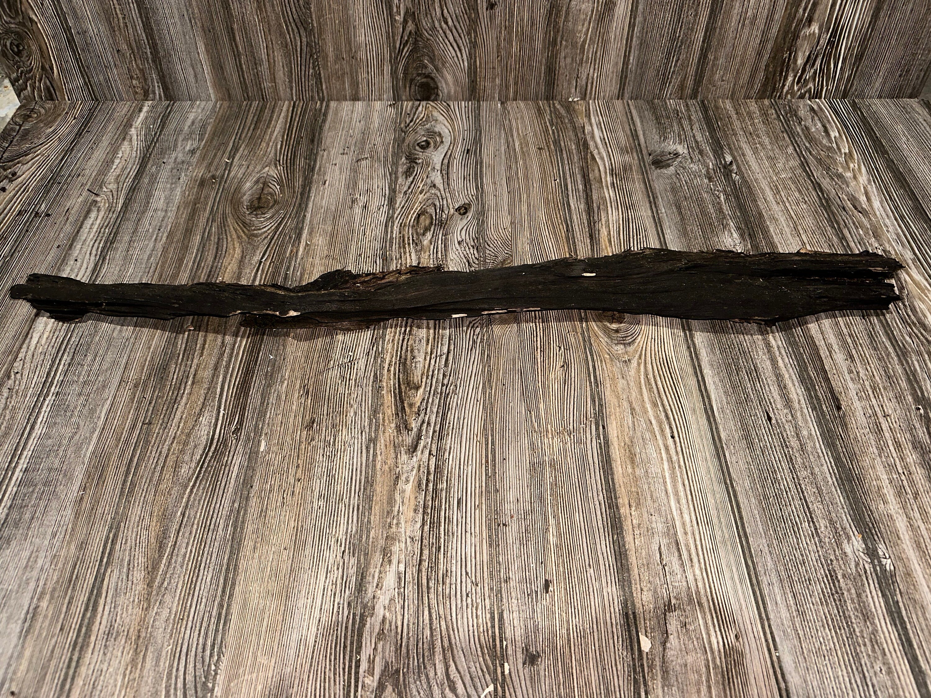 Tree Limb, Branch End, Driftwood, Approximately 33.5 Inches Long by 3 Inches Wide and 3 Inches Tall