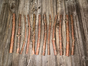 Red Pine Branches, Red Pine Sticks, 12 Count, About 12 Inches Long by 1/2-1 Inch Thick