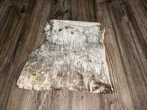 Natural White Birch Bark, White Birch Sheet, Approximately 12.5 Inches Long by 11.5 Inches Wide