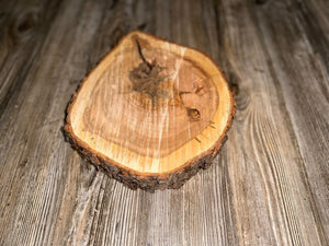 Single Cherry Burl Slice, Approximately 10.5 Inches Long by 9 Inches Wide and 1 Inch Thick