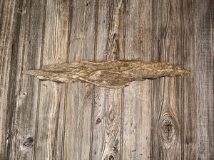 Tree Bark With Moss, Approximately 23 Inches Long by 4 Inches Wide