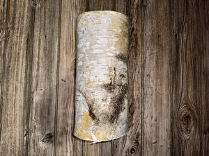 White Birch Yule Log, Approximately 12 Inches Long by 6-7 Inches Diameter