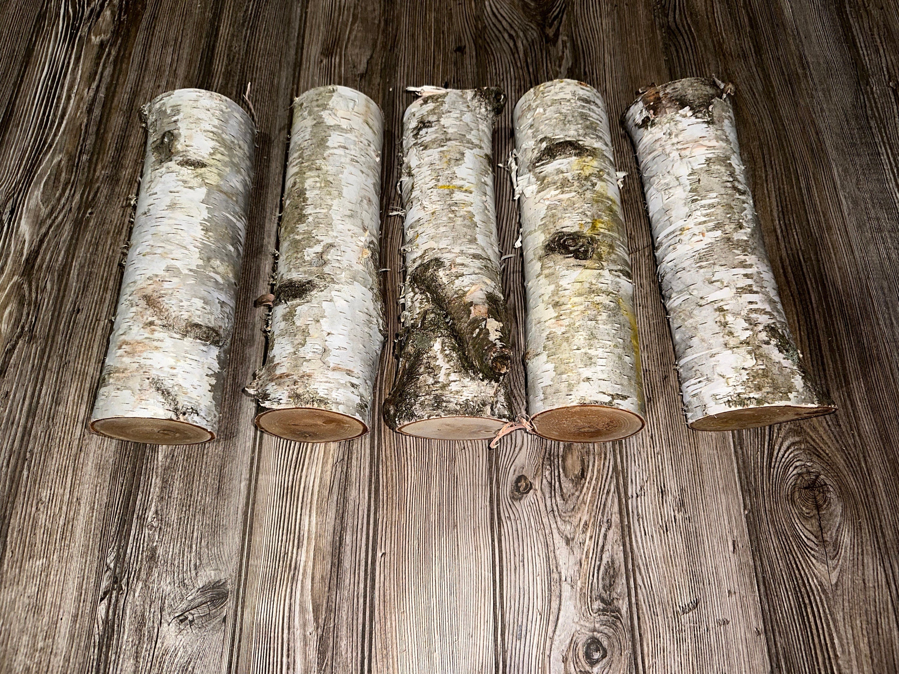 White Birch Logs, About 12 Inches Long, Between 3-4 Inches Diameter, Seconds