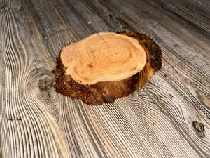 Cherry Burl Slice, Approximately 7.5 Inches Long by 5.5 Inches Wide and 1 Inch Thick