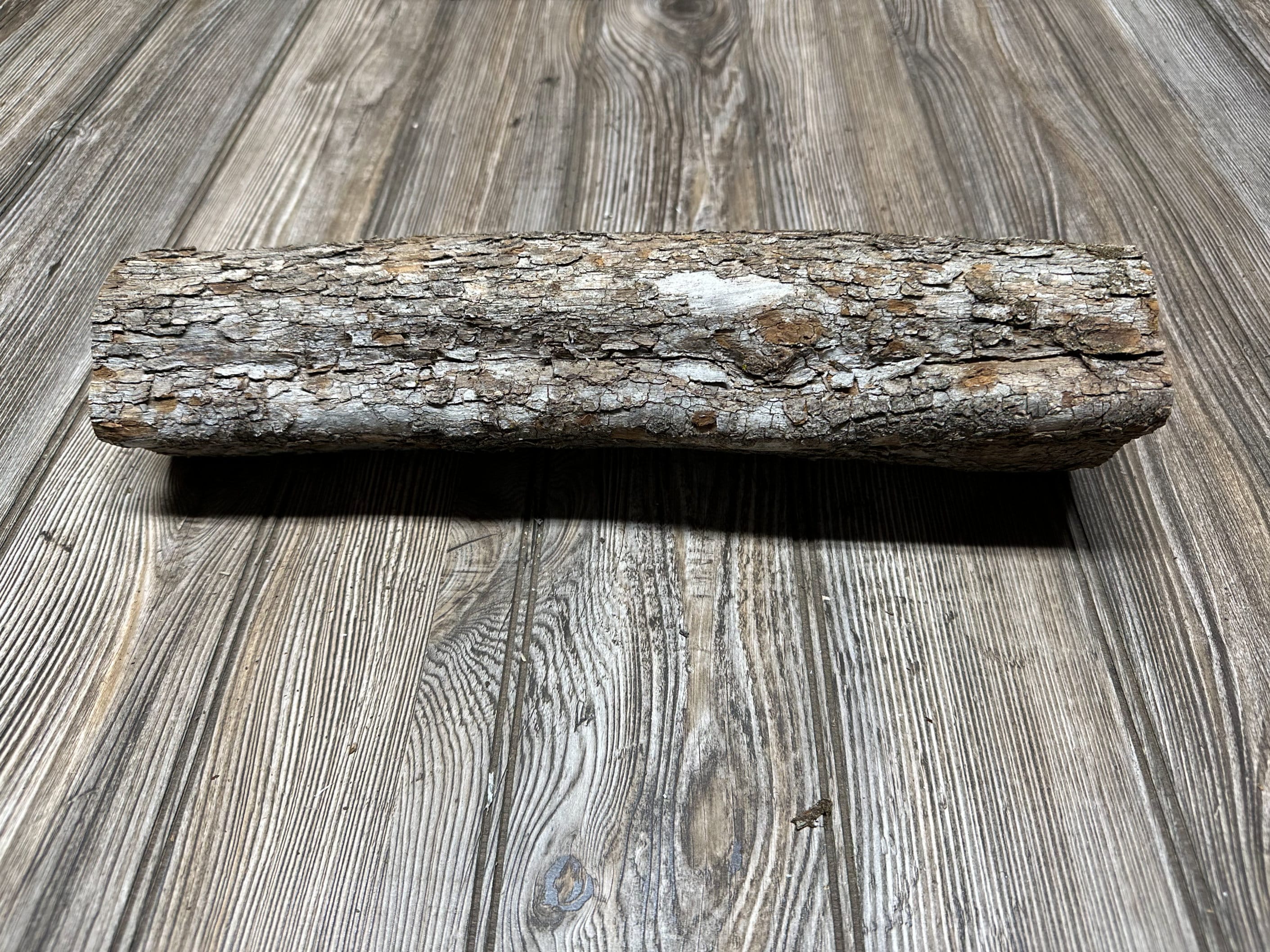 Unique Ironwood Log With Dark Center, Hophornbeam, Approximately 14.5 Inches Long by 4 Inches Wide and 3 Inches Thick