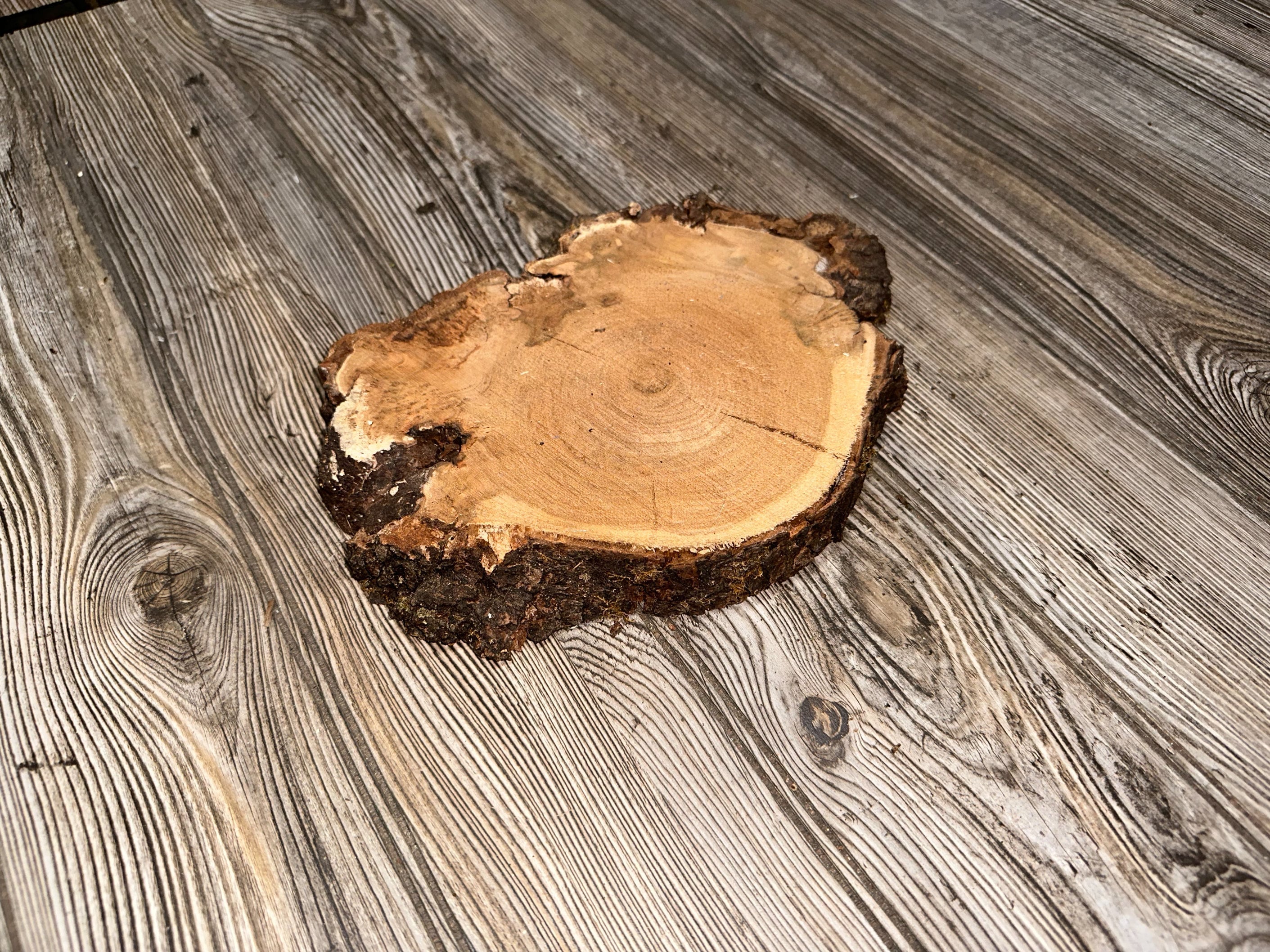 Cherry Burl Slice, Approximately 10 Inches Long by 7 Inches Wide and 1 Inch Thick