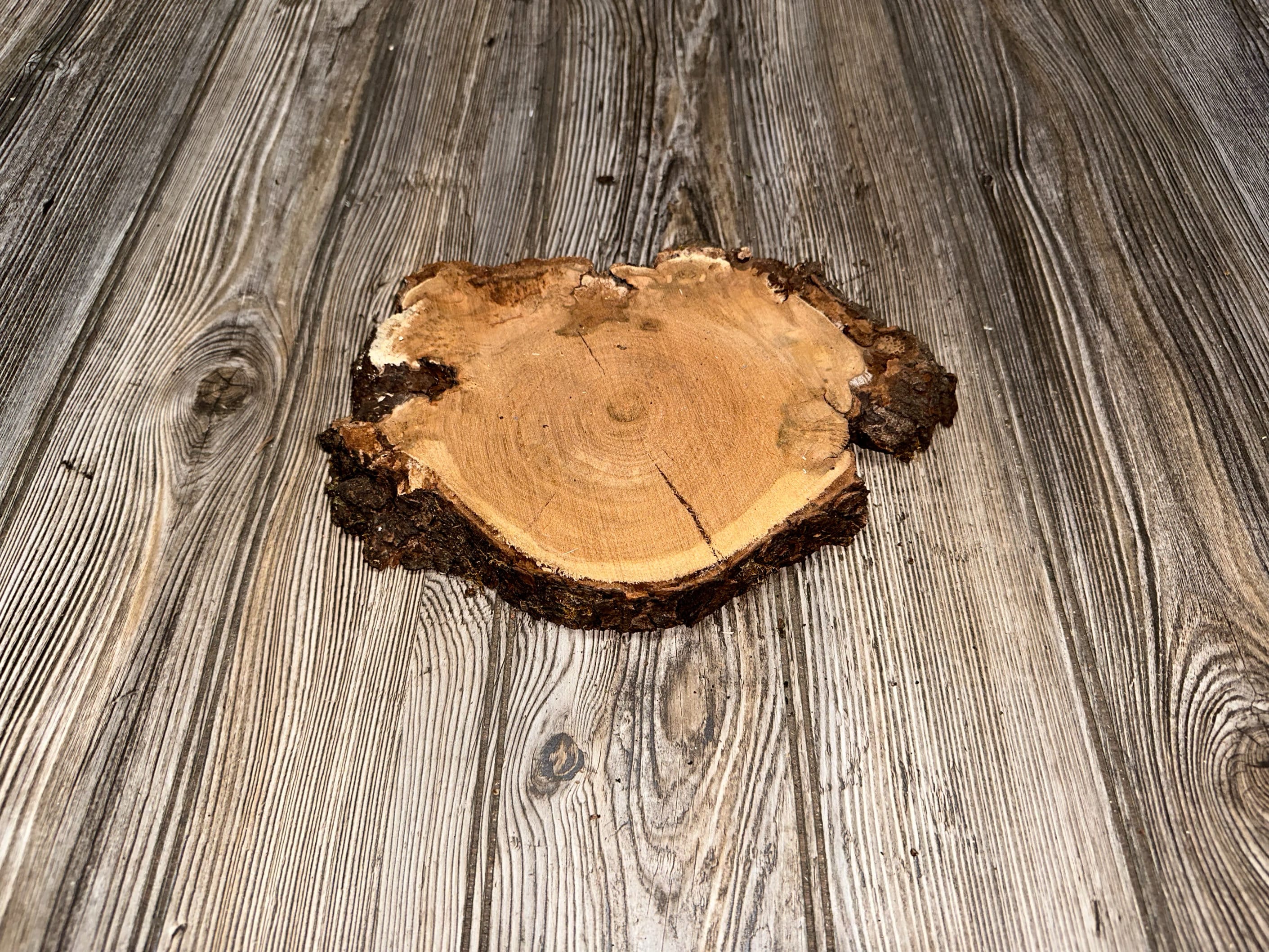 Cherry Burl Slice, Approximately 10 Inches Long by 7 Inches Wide and 1 Inch Thick