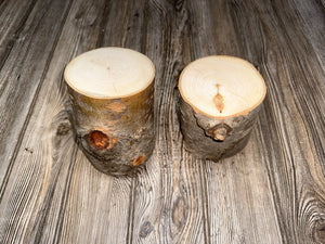 Aspen Logs, 4.5-6 Inches Long, 4.5 Inches Diameter, 2 Count