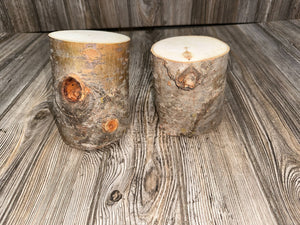 Aspen Logs, 4.5-6 Inches Long, 4.5 Inches Diameter, 2 Count