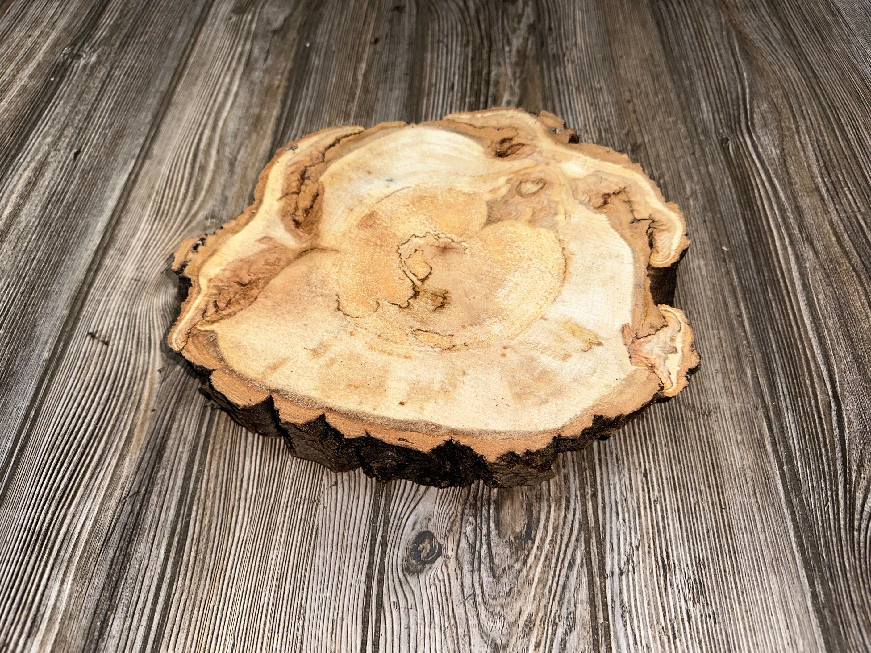 Aspen Burl Slice, Approximately 11 Inches Long by 10 Inches Wide and 2 Inches Thick