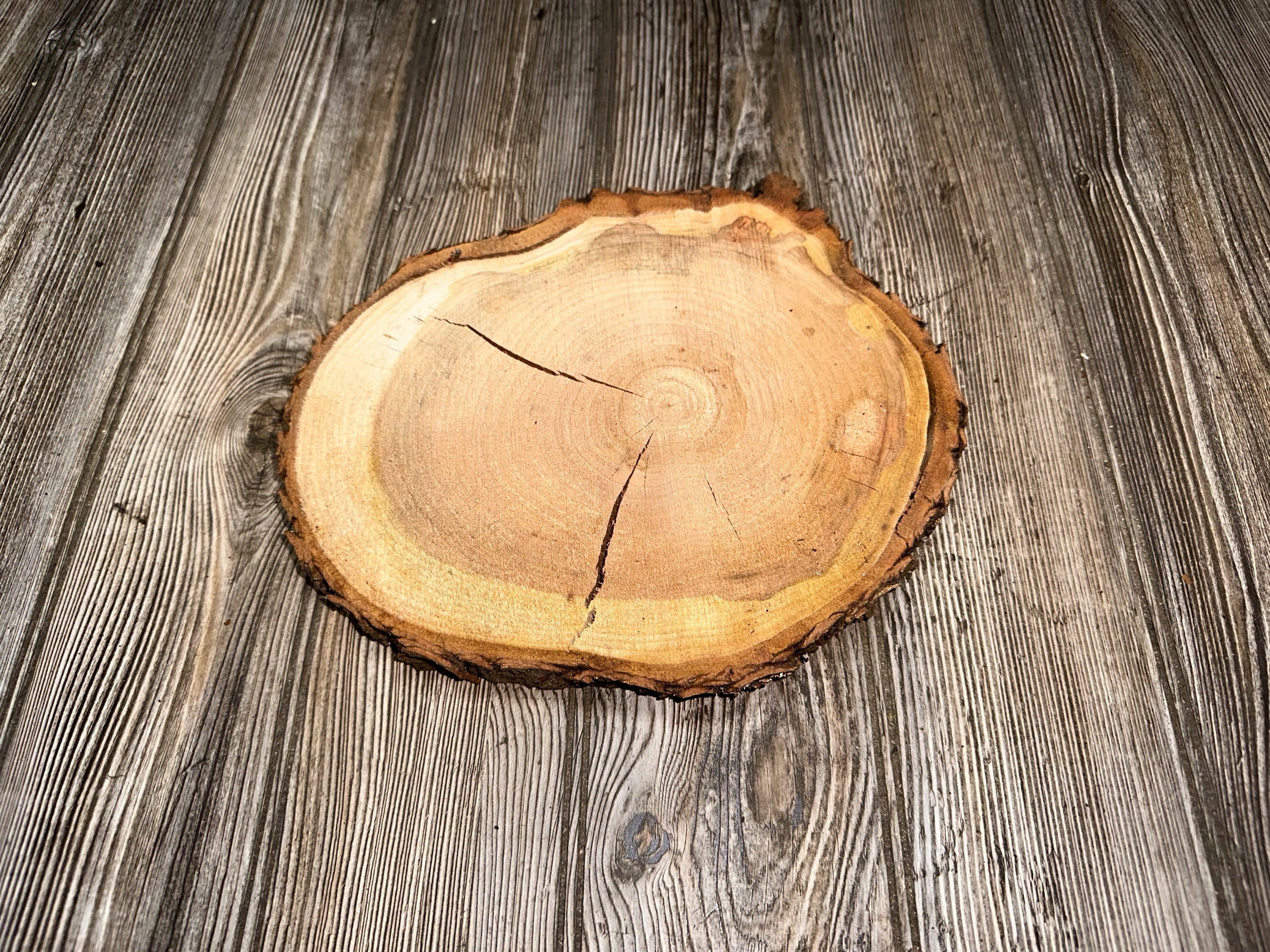 Cherry Burl Slice, Approximately 10 Inches Long by 9 Inches Wide and 1 Inch Thick