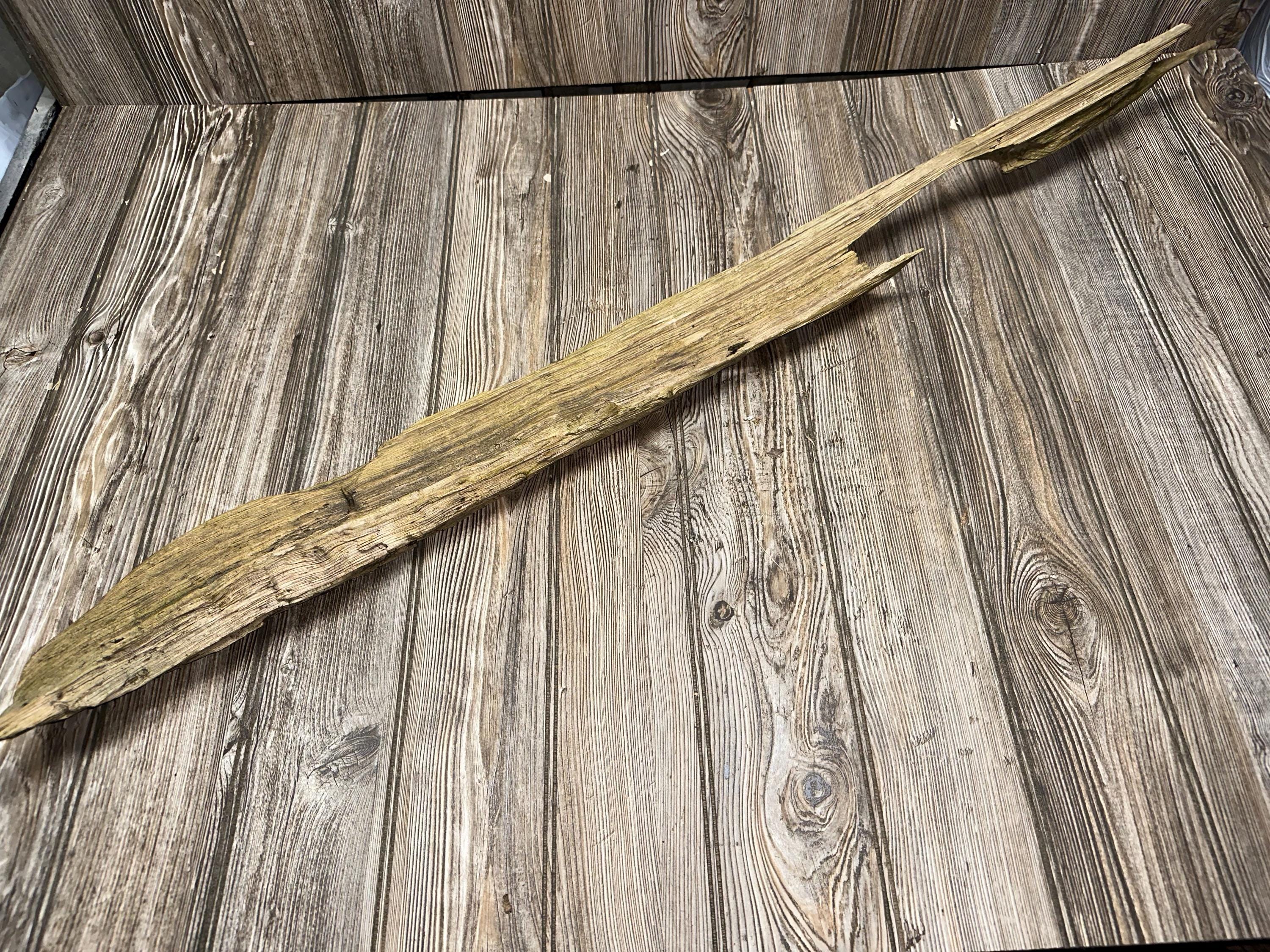 Tree Limb, Branch End, Driftwood, Approximately 45 Inches Long by 5 Inches Wide and 2 Inches Tall