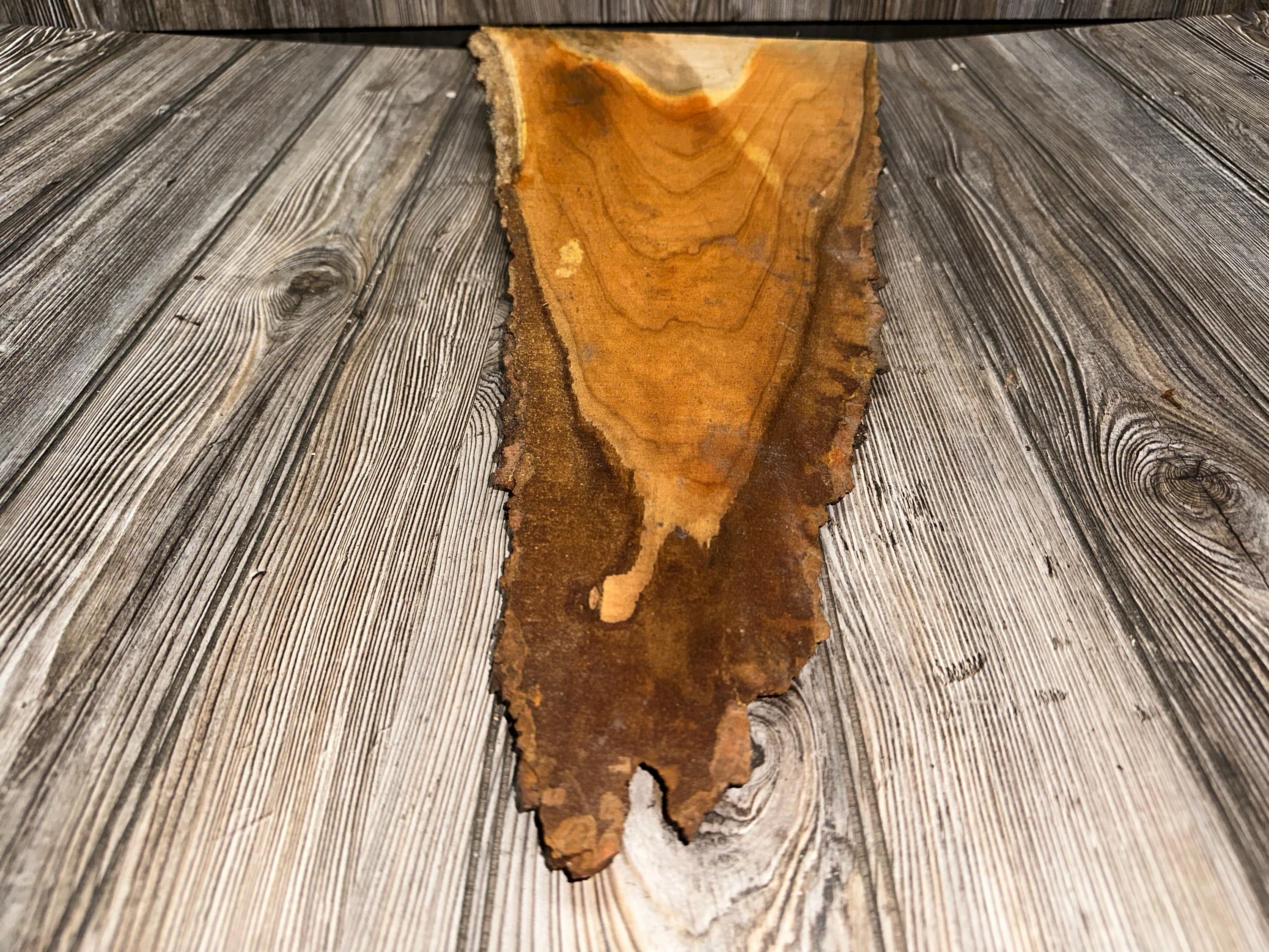 Triangular Cherry Slab, Wood Slab, Cherry Wood Slab, Triangle, Approximately 23.75 Inches Long by 11.5 Inches Wide by 2 Inches Thick