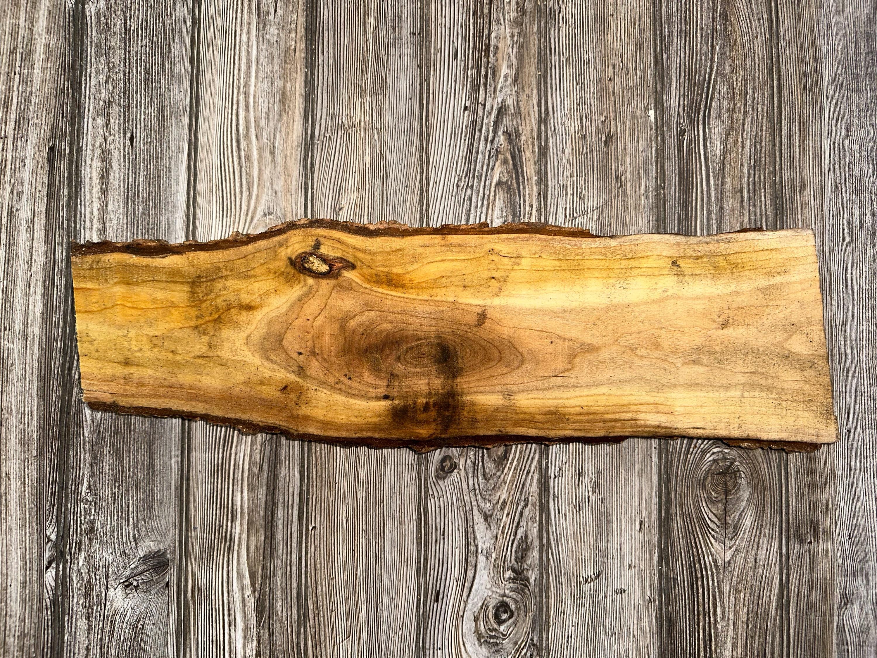 Cherry Slab, Wood Slab, Cherry Wood Slab, Approximately 23.5 Inches Long by 7 Inches Wide by 2 Inches Thick