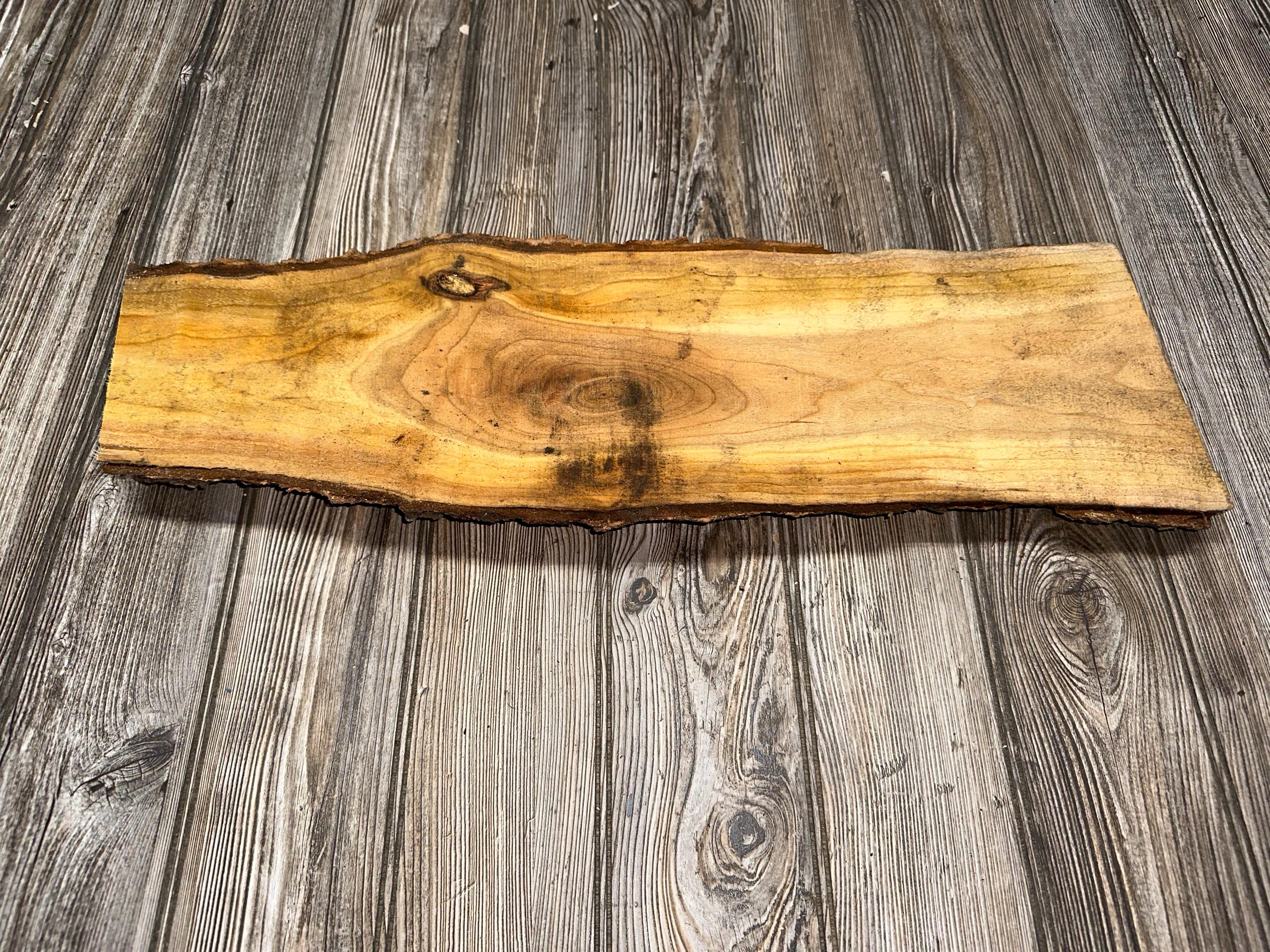 Cherry Slab, Wood Slab, Cherry Wood Slab, Approximately 23.5 Inches Long by 7 Inches Wide by 2 Inches Thick